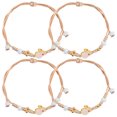 thumbnail image 1 of 4Pcs Braided Bracelet Woven Wrist Rope Rabbit Charm Bracelet Bunny Bracelet, 1 of 8