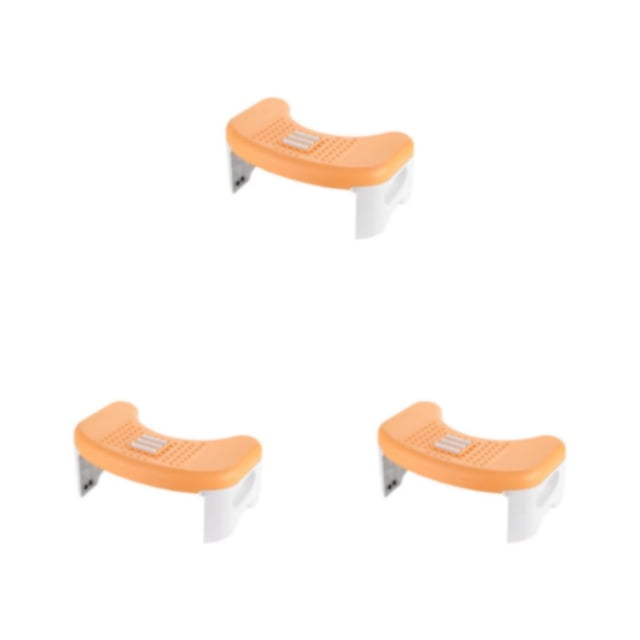 Billuyoard PP Foot Rest Adults Stable And Easy Stools Foldable Side Design Bathroom PP Toilet Furniture Space-saving Access Type1 NO1