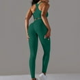 thumbnail image 4 of Wyongtao Womens Workout Sets 2 Piece Seamless Yoga Outfits Leggings and Tank Top Matching Gym Athletic Clothing Set,Green M, 4 of 6