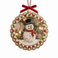thumbnail image 2 of Acrylic Christmas Ornaments DIY Pearl Art Kits for Adults, Snowman Hanging Diamond Art Christmas Ornaments Set with Pearls, Special-Shaped Gems & Velvet Ribbon, Christmas Decor Craft, 2 of 7