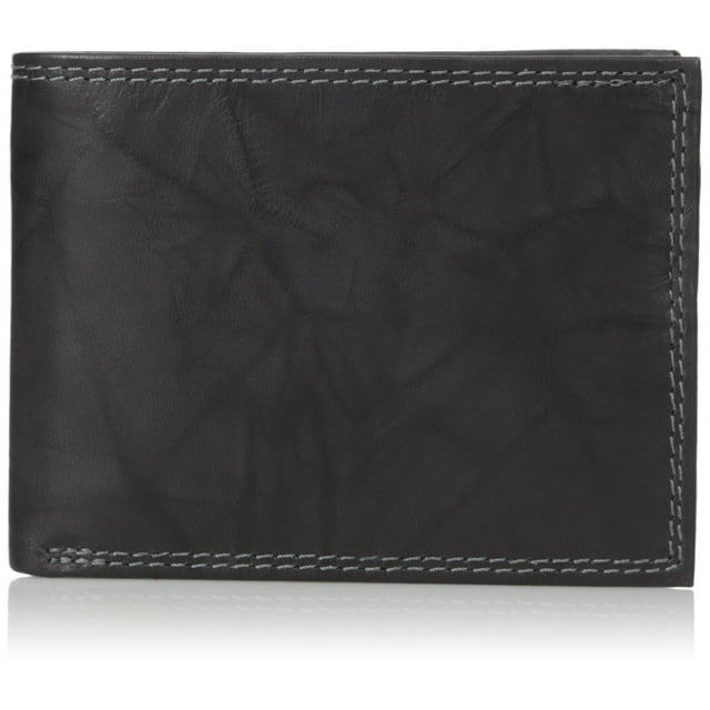 Buxton Men's Hunt Credit Card Billfold Wallet, Black, One Size