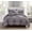 Gray, variant on Elegant Comfort 10 Piece Bed Sheets Full/Queen White Sunflower - 2000 Thread Count Microfiber