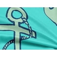 thumbnail image 5 of oneOone Rayon Turquoise Blue Fabric Nautical Dress Material Fabric Print Fabric By The Yard 56 Inch Wide, 5 of 8