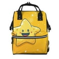 thumbnail image 1 of Fotbe Happy Cartoon Star Mochila Maternidad - Lona de Sarga Impermeable, Mochila de Pañales de Gran Capacidad con Múltiples Bolsillos y Correas Ajustables, 1 of 6