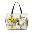 thumbnail image 1 of Easygdp Chickens Bolsa de Viaje de Playa de Gran Capacidad, Bolsa Tote Perfecta para la Playa, Escapadas de Fin de Semana y Viajes, 1 of 7