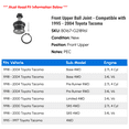 thumbnail image 2 of Front Upper Ball Joint - Compatible with 1995 - 2004 Toyota Tacoma 1996 1997 1998 1999 2000 2001 2002 2003, 2 of 2