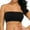 Black, variant on Puntoco Womens Sports Bra T-Shirt Bra Wirefree Bra Women's Stretch Strapless Bra,Summer Bandeau Bra,Plus Size Strapless Bra,Comfort Wireless Bra Beige 6(M)