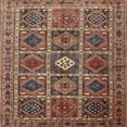 thumbnail image 1 of Ahgly Company Machine Washable Indoor Square Traditional Light Copper Gold Area Rugs, 7' Square, 1 of 7