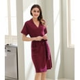 thumbnail image 6 of Richie House Soft Kimono Short Sleeves Bathrobe RHW2753, 6 of 7