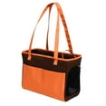 thumbnail image 1 of Iconic Pet - FurryGo Pet Shoulder Carrier/Bag - Coffee/Orange, 1 of 1