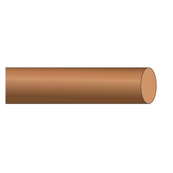 6 AWG Solid Bare Copper Building Wire (50Ft Cut)