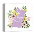 thumbnail image 2 of Creative Products Happy Easter Floral Bunny 12 x 12 Canvas Wall Art, 2 of 5