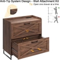 thumbnail image 6 of Conate 2 Drawer Farmhouse File Cabinet, Lateral Filing Cabinet with Charging Station for Home Office, Letter / Legal / A4 Size Hanging Files, 6 of 7