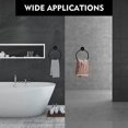 thumbnail image 7 of Matte Black Towel Ring for Bathroom Stainless Steel Rustproof Modern Hand Towel Holder Hangers Round Wall Mount Bath Hardware Set with Installation Accessories and Instructions, 7 of 7
