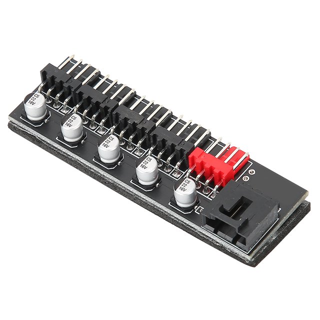 Concentrador De Ventilador De Cableado Más Amplio Concentrador De Ventilador De 4 Pines, Conectado A Un Ventilador 3P Para Ventilador De Placa Base De CPU + Condensador ANGGREK Hub