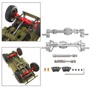 Dualoai Front and Rear Axle Set Complete Axle Set for C8815 1:10 Scale Vehicles Silver
