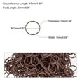 thumbnail image 2 of Uxcell Rubber Band, Rubber Elastic Band with Clips for Home Office Brown 600Pcs, 2 of 5