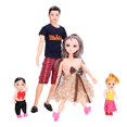 thumbnail image 2 of Family Doll Set Cute Vivid Dad Pregnant Mom Baby Doll Pretend Play Toy Birthday Gift Accessories, 2 of 5