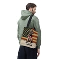 thumbnail image 3 of Freedom Paws Patriotic Pug Vintage Memorial Day All Over Print 3D Canvas Tote Bag Dog Lover Gifts Reusable Handbag - 12006, 3 of 5