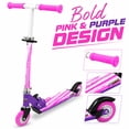 thumbnail image 5 of Adventure Force Folding Scooter - Pink and Purple - Ages 3+, 5 of 6