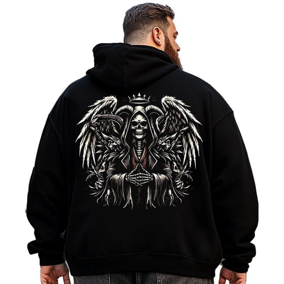 Big and Tall Men Hoodie Plus Size Hooded Sweatshirt Fleece Pullover 3XLT H2 5KPC G05