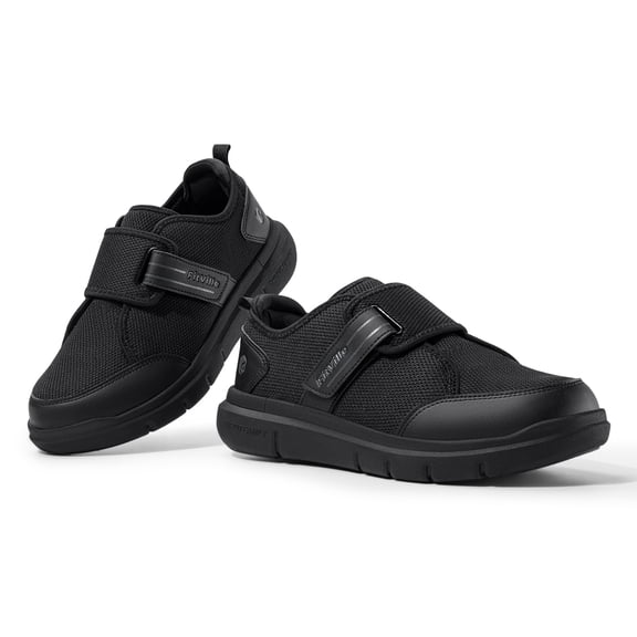 FitVille Extra Wide Diabetic Shoes for Men Adjustable Walking Shoes for Elderly Diabetic Plantar Fasciitis Swollen Foot