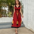 thumbnail image 3 of The Regal Gown Dress Fashion Boho Beach Long Dresses Female Party Printed Maxi Dress, 3 of 9
