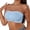 Blue, variant on Strapless Bra for Women Plus Size Self Adhesive Bandeau Bralette Deep V No High Supportive Bras