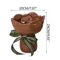 thumbnail image 2 of Qiweii Luxury Handheld Flower Shaped Ceramic Vase Creative Decor for Home and Tabletop, 2 of 6