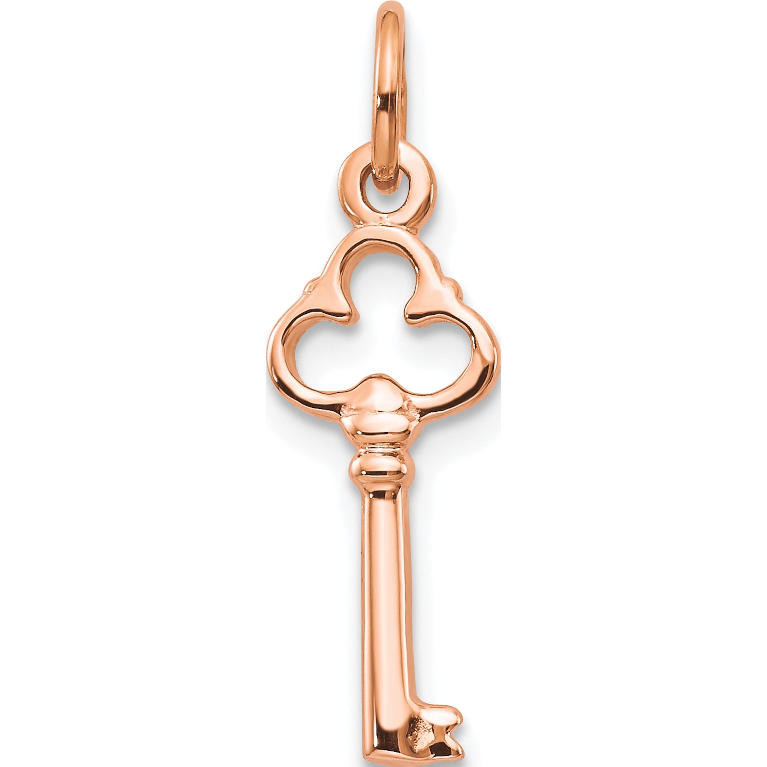 SWEET PEA JEWELLERY 10K Rose Gold Solid Key Charm (Width 5) (Length 22) - Jbsp