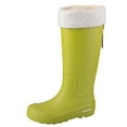 thumbnail image 5 of Viluyesy Womens High Calf Rain Boots, Anti-Slip Fleece Warm Waterproof Multi-Functional Outdoor Rubber Shoes Green US7, 5 of 5