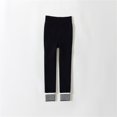 thumbnail image 3 of Zwiiyzr Base Layer for Kids and Toddlers Thick Bottom Pants Thermal Long Johns Pants for Boys Girls 1-15 Years Black, 3 of 4