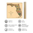 thumbnail image 4 of 1856 Florida State Wall Map - Vintage Map Wall Art - Vintage Florida Map Poster Showing Cities, Towns, Roads, Trails and Railroad Lines - Vintage Florida Poster, 4 of 8