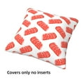 thumbnail image 3 of Throw Pillow Covers Set of 4 cartoon steak pattern Soft Decorative Pillowcase for Couch Living Room Bed Sofa, Square Pillow Covers Pillow Protector with Zipper, Home Decor 16"x16", 3 of 7