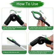 32 Reacher Grabber Tool, ORFELD Trash Claw Grabber Reaching Assist Pick up Portable Aluminum Green