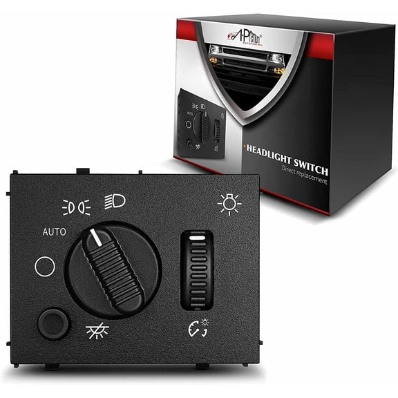 A-Premium Headlight Switch Headlamp Dimmer Compatible with Chevy Silverado Suburban Avalanche Tahoe GMC Sierra Yukon Cadillac Escalade 2003-2007 D1595G 19381535