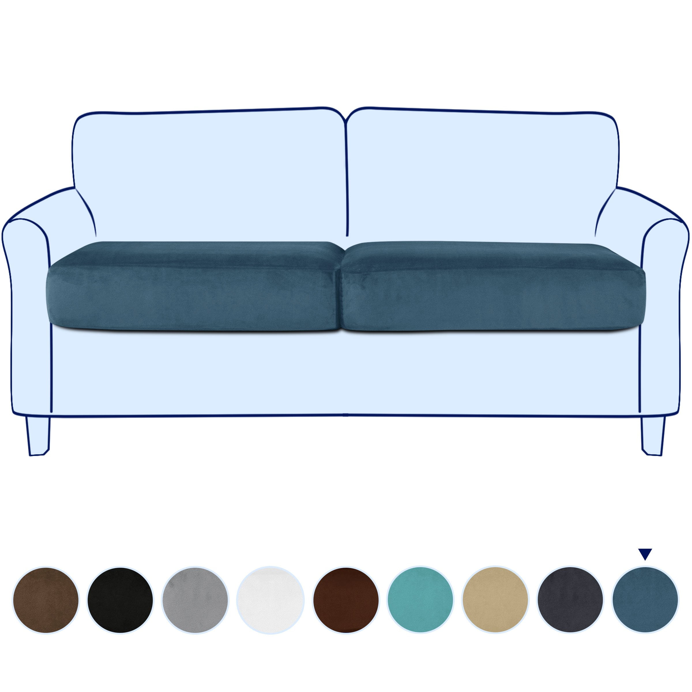 aa128t Grey Cotton Canvas 3D Box Square Sofa Seat Cushion Cover*Custom Size* 