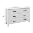 thumbnail image 2 of Uforic Dresser TV Stand,6 Drawer Dressers for Wooden Chest Storage Cabinet with Built-in Power Socket, 2 of 6