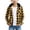 Yellow, variant on Boys Girls Flannel Shirt Classic Plaid Hoodie Shacket Long Sleeve Button Down Jacket Uniform Checked Coat 2026 Hooded Outwear