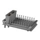 thumbnail image 1 of Escurridor de platos, escurridor de platos expandible para encimera de cocina con soporte para utensilios, escurridor de platos pequeño de acero inoxidable con escurridor para cocina en fregadero, 1 of 1