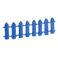 thumbnail image 1 of Miniatura Jardín Cerca Unique Bargains 3.6 Pulgadas Madera Oscuro Azul Paquete de 4, 1 of 6