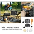 thumbnail image 5 of Phenofice Round Black Camping Cookware Set Easy to Clean for Family 1 Set, 5 of 8