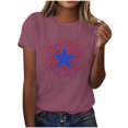 thumbnail image 2 of Patriotic Shirts July 4th Shirts for Women American Flag T-Shirts USA Fourth of July Casual Tee Top, 2 of 6