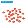 thumbnail image 3 of Unique Bargains Letter Pendants Drops Set, 26 Pack Alphabet Pendant Double Sided for Jewelry Making DIY, Red, 3 of 6