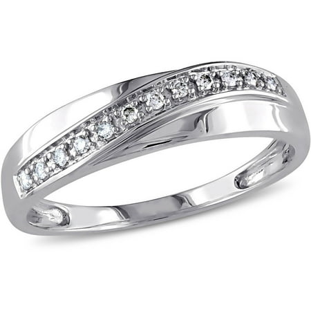 Men's Diamond-Accent Fashion Ring in 10kt White (Best Men's Fashion Rings)