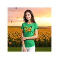 thumbnail image 2 of Blusa con Estampado de Mariposa y Girasoles – Diseño Único y Significativo Color Verde Talla Chica Marca Emil SaEs, 2 of 4