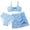 Z12-Sky Blue, variant on Girls Swimsuit Cute Ruffle Bikini Sets for Girls Tie-Straps Tankini Set 3 Piece Ruffle Bathing Suit Contrast Trim Swimwear with Cover Up Beach Skirt