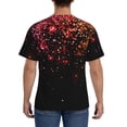 thumbnail image 3 of Bixox Men's Colorful Sparkling Printed Short Sleeve Skinny Athletic T-Shirt, 3 of 6
