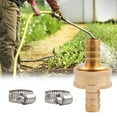 thumbnail image 4 of BCLONG /2" Garden Hose Brass Mender End Repair Kit Water Hose Male Female Connector, 4 of 11