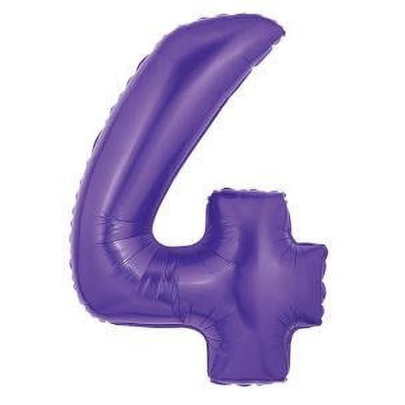 40" Foil Number Purple